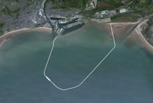 Proposed shape of the Swansea tidal barrage