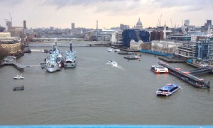 The Thames, seen from Tower Bridge